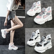 FAMEOY  NEW Wedge Korean Chunky Rubber Shoes for Women fashion casual shoes（Add 1 size）#Q802