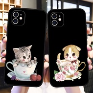 Case For Samsung A32 A42 A52 A72 Soft Silicoen Phone Case Cover Cute Cat
