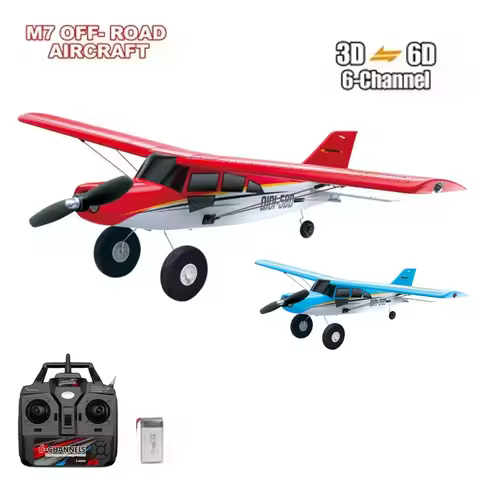 Qidi560 RC Plane Moore M7 Off-road 4CH Remote Control Airplane Brushless Fixed Wing Aircraft Model E