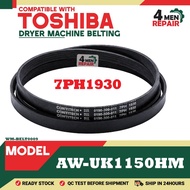 AW-UK1150HM COMPATIBLE WITH TOSHIBA WASHING MACHINE DRYER BELTING BELT DRYER RUBBER DRYER BELT