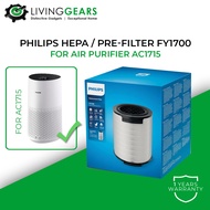 PHILIPS FY1700 Integrated 3-in-1 Filtration with NanoProtect HEPA Active Carbon & Pre-Filter Use For