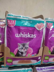 Whiskas sachet Junior Tuna 80gr Makanan Basah Kucing sachet whiskas