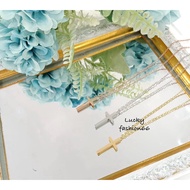 New7 titanium cross necklace