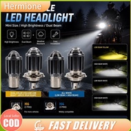 H6 BA20D LED Motorcycle Headlight Bulbs H4/H6 P15D Hight Low beam Motorbike Scooter ATV Accessories
