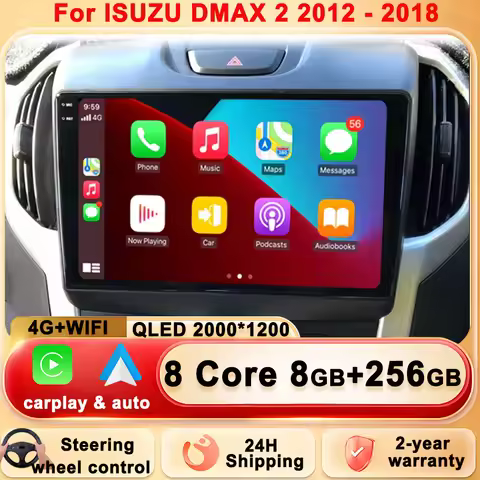 Android 15 Car Radio Stereo Multimedia For ISUZU DMAX 2 2012 - 2018 Player Unit GPS Navigation Carpl