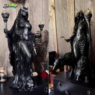 [Ready Stock] Halloween Hekate Niktipolos The Witch of The Night Statue Gothic Goddess Resin Ornamen