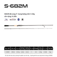 SEMBOLURE Cần câu lure chính hãng HONGGUANG khoen FUJI chính hãng cần nhẹ nảy đàn hồi cao cần câu