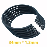 6pcs/lot 34mm * 1.2mm Grass trimmer Piston Ring Fit Chinese 1E34F Engine Brush Cutter MITSUBISHI TL2