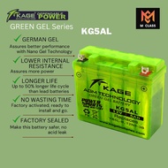 KAGE KG5AL GREEN GEL BATTERY FOR WAVE DREAM  ROUSER 135 CURVE SMASH SHOGUN MIO SPORTY VEGAFORCE UNDE