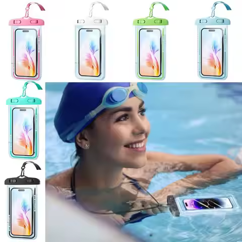 Universal Waterproof Cellphone Dry Bag Floating Travel Essentials Phone Pouch Transparent Touchable 