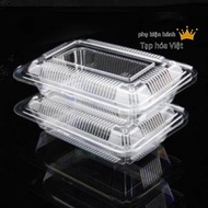 [BOX H04] Lot of 100 Plastic Cake Boxes, Disposable Plastic Boxes code H04