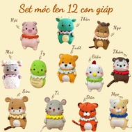 LylyCraft 12 Zodiac Animals Crochet Set Includes Crochet Tools and Detailed Video Instructions for B