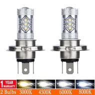 2Pcs Warna Putih H11 H8 9006 HB4 H4 881 H27 Lampu Kabus Auto LED 3030 Lampu Anti Kabus Kereta Mentol