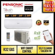 TOUSH R32 Smart 1.0HP / 1.5HP / 2.0HP / 2.5HP Air Conditioner Non-inverter with Built-in Wifi Control Aircond