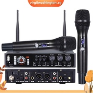 Wireless Microphone System Single Cordless Microphone Set UHF Professional Dynamic Mic Black Metal f