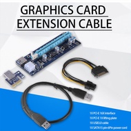 สาย1x ด่วนสีน้ำเงิน PCI-E เป็น16x ไรเซอร์การ์ด6พิน USB 3.0สำหรับเครื่องขุด BTC