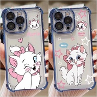 Cute Disney Marie Cat Casing For Realme C85 C75 C71 15 15X 15T 14X Note 70T 70 Pro 4G 5G Plating Ant