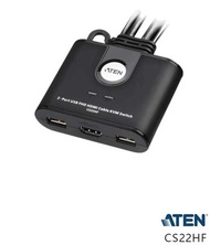新莊民安 支援Mac Linux ATEN 宏正 CS22HF 2埠 USB FHD HDMI 帶線式 KVM 切換器