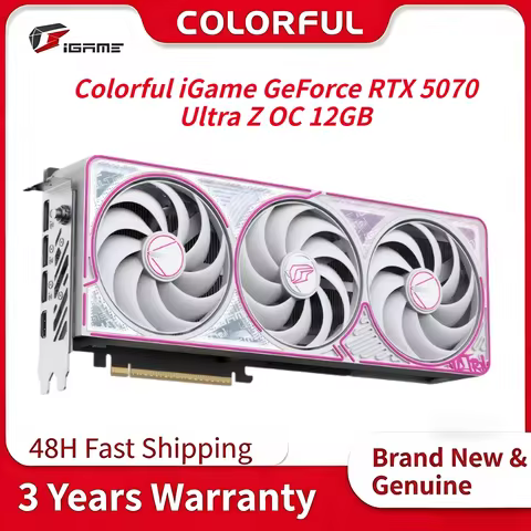 NEW Colorful iGame Original NVIDIA GDDR7 GPU GeForce RTX 5070 Ultra Z OC 12GB 192Bit for Desktop Gam