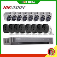 Hotdeal Hikvision 16 Channel 5 Mega Pixels ( 5MP ) Turbo DVR With 16 x 5MP Dome and Bullet Camera CC