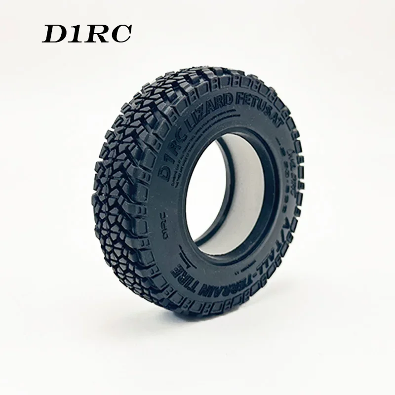 D1RC 1.9-inch Rubber Tires for 1/10 RC Crawler Car TRX4 Defender Bronco AXIAL SCX10 RC4WD D90 Sport 