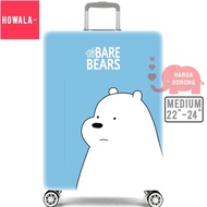 HOWALA Ice Bear Travel Luggage Protector Cover Stretchable for Size 22 - 24 inch (Medium)OWALA Ice Bear Travel Luggage P