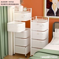 Trolley Rotatable Drawer Trolley Rack Vegetable Fruit Basket Kitchen Living Room Storage Storage Organizer、