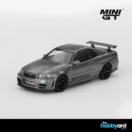 [READY STOCK] Mini GT 1/64 Nissan Skyline GT-R Dark Metal Gray (NISMO BNR34 CRS Version) MGT01160