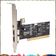 3 Port IEEE 1394 Firewire Card PCI Firewire Adapter IEEE 1394 PCI Controller Card for Desktop PC