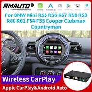 RMAUTO Apple CarPlay Android Auto NBT CIC EVO สำหรับ Mini R55 R56 R57 R58 R59 R60 R61 F54 F55 Cooper