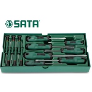 SATA 09913 13PCS SCREWDRIVER TRAY SET / SLOTTED SCREWDRIVER / PHILLIPS SCREWDRIVER / PRECISION SCREW