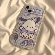 YGSW Cute Phone Case for vivo y02 y02s v27e Y20 Y21 Y16 Y19 y17 Y22 Y35 Y50 Y30 Y51 Y95 Y15a Y15s V25 Y15 Y12 Y1s Y93 Y91 Y21s Y33s Cartoon Hello Kitty and Pochacco Transparent Silicone Protective Case Simple Phone Case