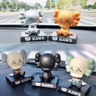 9 Style KAWS Anime Figure XX Eyes Lying Posture Car Decoration Shake Head Doll PVC Action Figures Model Toys Doll Phone Holder Bracket Gifts