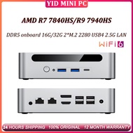 SZBOX AMD Ryzen 7 7840HS ES 16G/32G RAM WIFI6 Triple Screen Display Office MINI PC