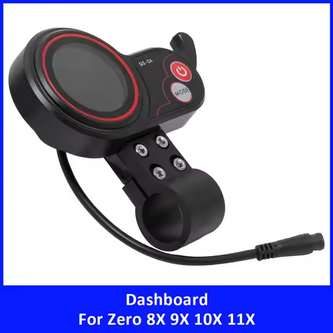 QS-S4 6Pin Dashboard for Zero Zero 8X 9X 10X 11X Electric Scooter Accessories 36V 48V 52V 60V 72V LC