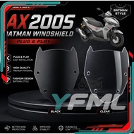 WINDSHIELD BATMAN STYLE QJMOTOR AX200S AX 200 S AX200 S WINDSHIELD ACCESSORIES ACCESSORY MODIFIED MO