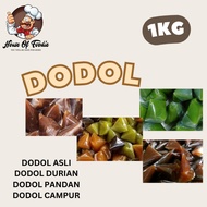Dodol Asli / Dodol Durian / Dodol Pandan / Dodol Campur 1KG