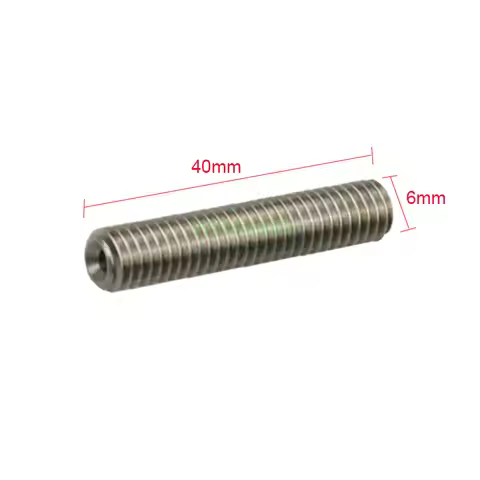 2pcs Anet A6 A3 3D Printer Parts M6x40mm Nozzle PTFE Throat PTFE tube inside for MK8 3D Printer Extr