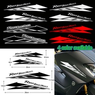 One Pair Revs Your Heart Stickers Reflective Motorcycle Body Tank Decal for YAMAHA Stripe M1 A521 Y1