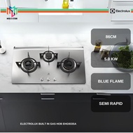Electrolux EHG933SA 86cm UltimateTaste 300 Built-in gas hob with 3 cooking zones Stainless Steel Gas