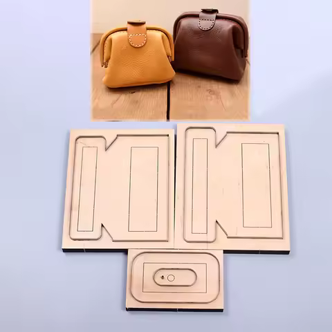 13x9x6.5cm coin bag wallet wood cutting dies knife mold cutter