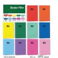 1PACK B&E BINDER FILLER 16 SHEETS, SIZE 150X215MM