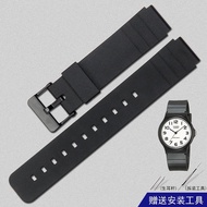 手表带 Original genuine resin rubber strap instead of Casio MW-59MQ-24MQ-71MQ-76 classic small black watch strap