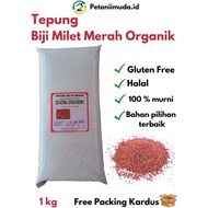 MERAH Red Millet Flour 1 KG Package Red Millet Seed Flour 1 KG Package/ Organic Gluten Free Flour Re