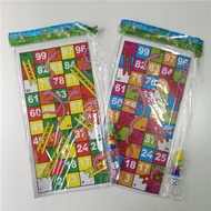 【The-Best】 28cm Funny Family Party Games Snake Ladder Flight Chess Set Paper Portable Board Game Toy