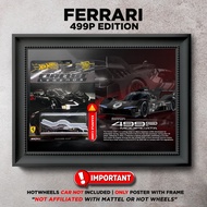 Gambar Frame Diecast Hotwheels Ferrari 499p Berserta Poster
