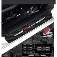 HONDA ODISEY CAR DOOR PROTECTOR CARBON STICKER LATEST FOOTPRINT CUTTING STICKER