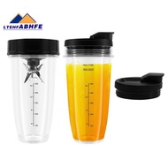 LtehfBlender Replacement Parts for , 2 24Oz Cups with To-Go Lids, 7 Fins Extractor Blade, for   Auto