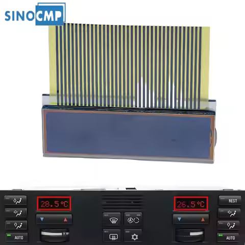 Car Climate Control LCD Display Screen For BMW E38 7-Serious 728i 730i 735i 740i 750iL 64118390946 6