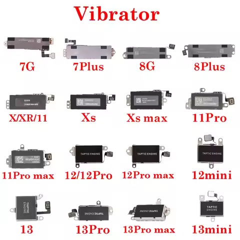 Taptic Engine Vibrator Vibration Flex Cable For iPhone 7 8 Plus X XR XS 11 12 13 Pro Max Mini Silent